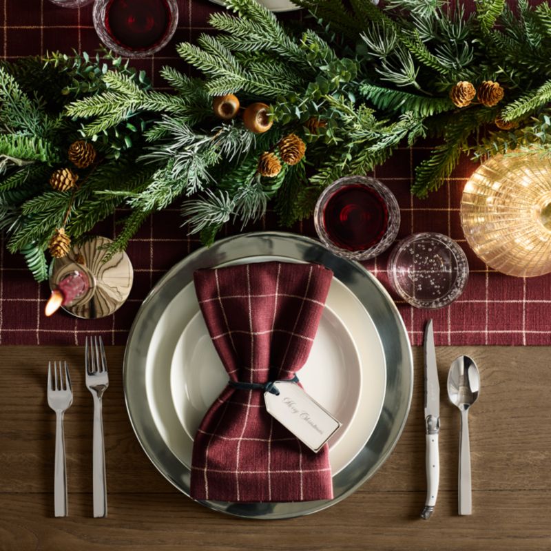 Cotswold Red Plaid 108" Table Runner - image 1 of 3