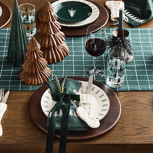 Cotswold Green Plaid 108" Table Runner