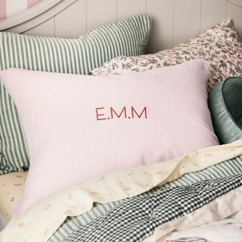 Supersoft Lilac Rose Organic Cotton Gauze Kids Pillow Sham - image 1 of 8