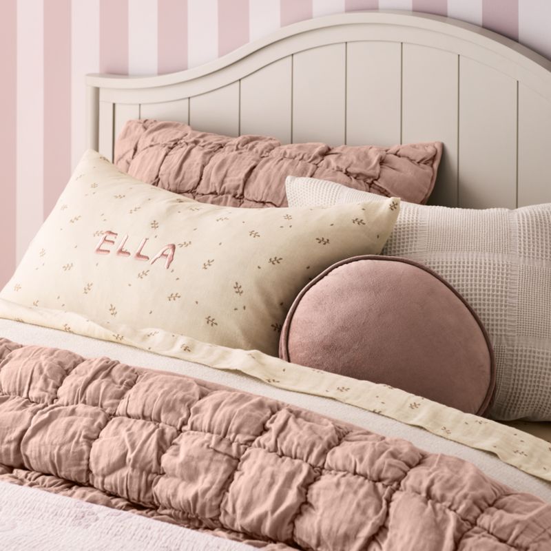 Beatrix Linen Wood Kids Twin Bed - image 4 of 8