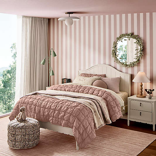 Sadie Scalloped Sage Kids Floor Lamp
