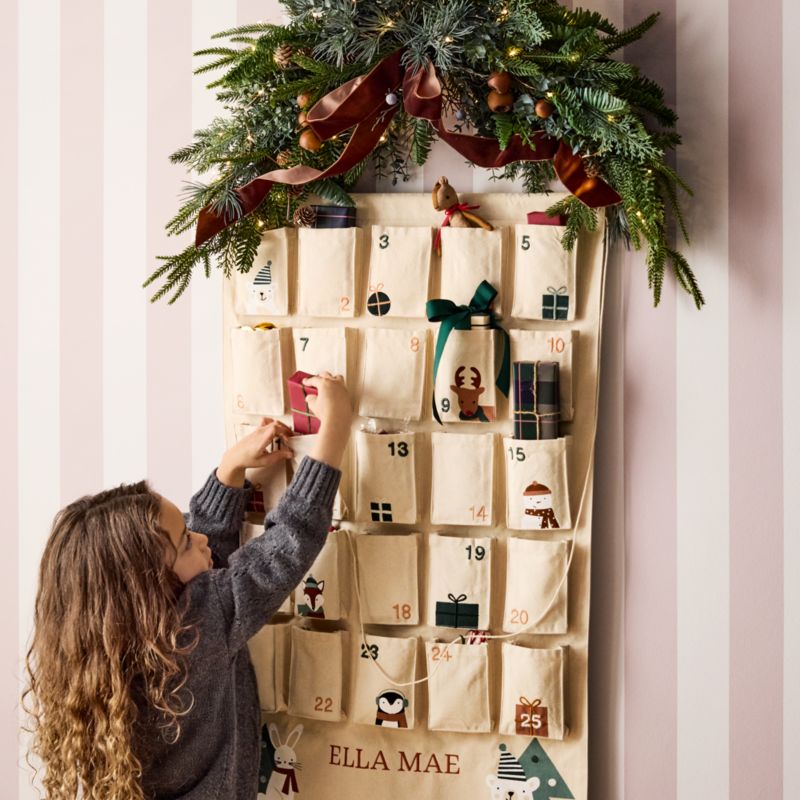 Wonderland Bear and Bunny Hanging Kids Christmas Advent Calendar - image 2 of 13