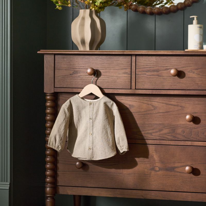 Jenny Lind 62" Deep Brown Wood Extra Wide 7-Drawer Kids Dresser - image 7 of 16