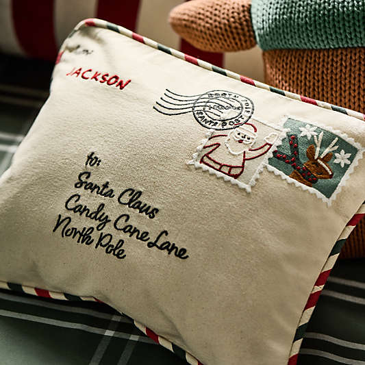North Pole Express Kids Christmas Throw Pillow