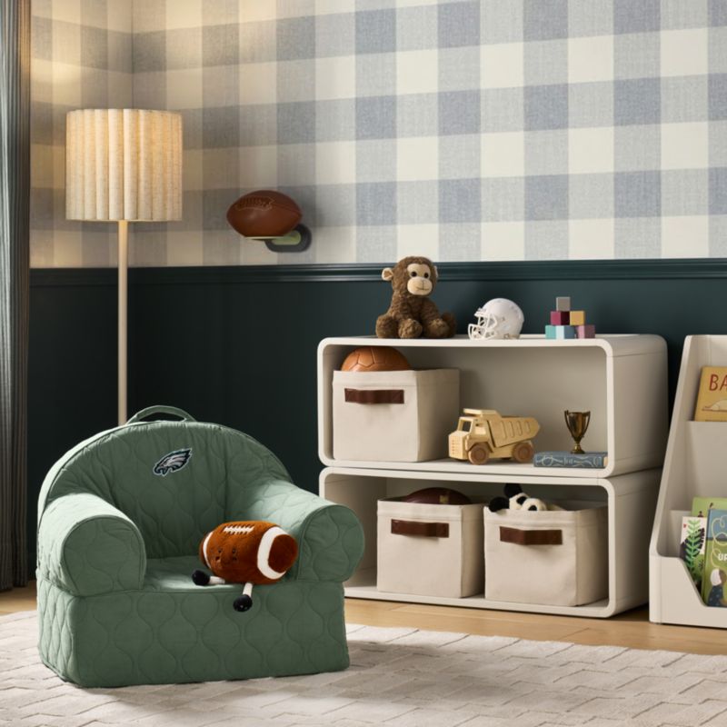 Colette Gingham Blue Wallpaper - image 2 of 5