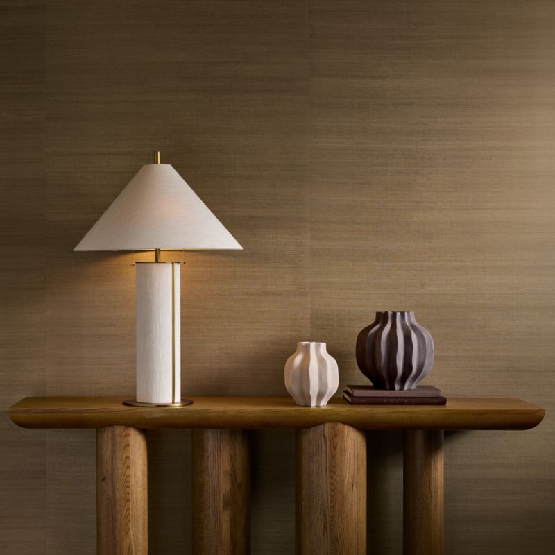 Savannah Khaki Sisal Grasscloth Wallpaper - image 1 of 3