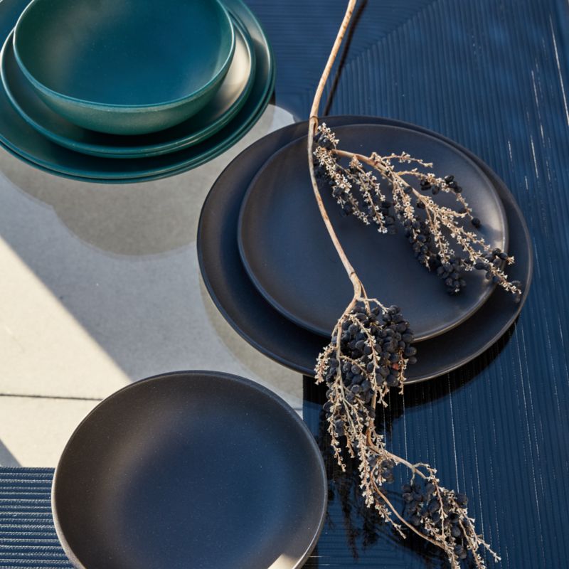 Audley Dark Grey Bamboo Melamine Serving Platter - image 2 of 6