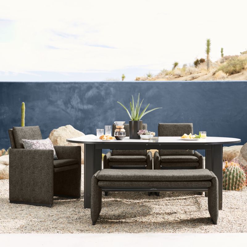 Zuma Upholstered Outdoor Bench - image 4 of 9