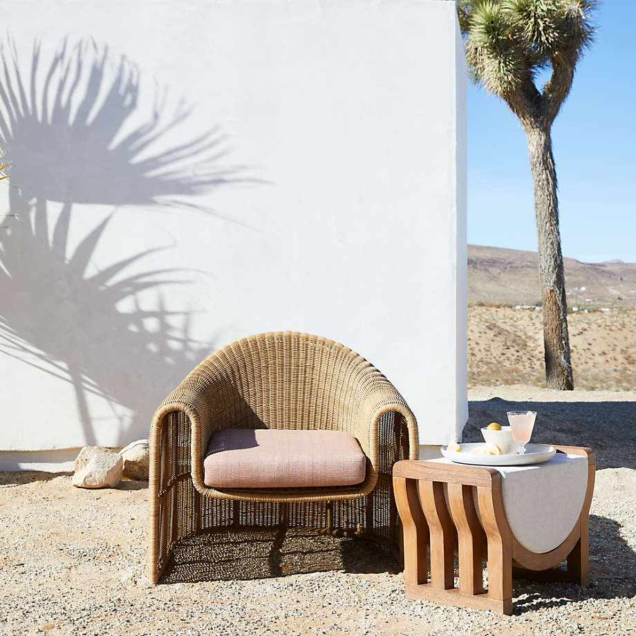 Modern wicker lounge chair sales