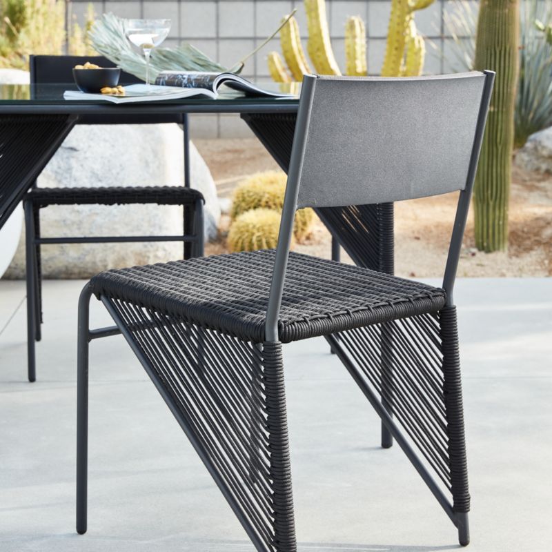 Dorado Black Small Space Outdoor Dining Table