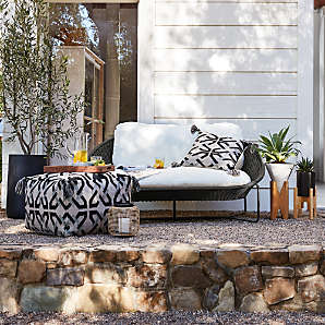 Outdoor Woven Furniture Patio Chairs Sofas Tables Crate Barrel