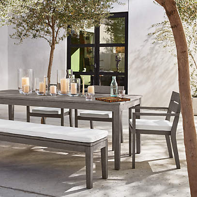 Grey wash outlet dining set