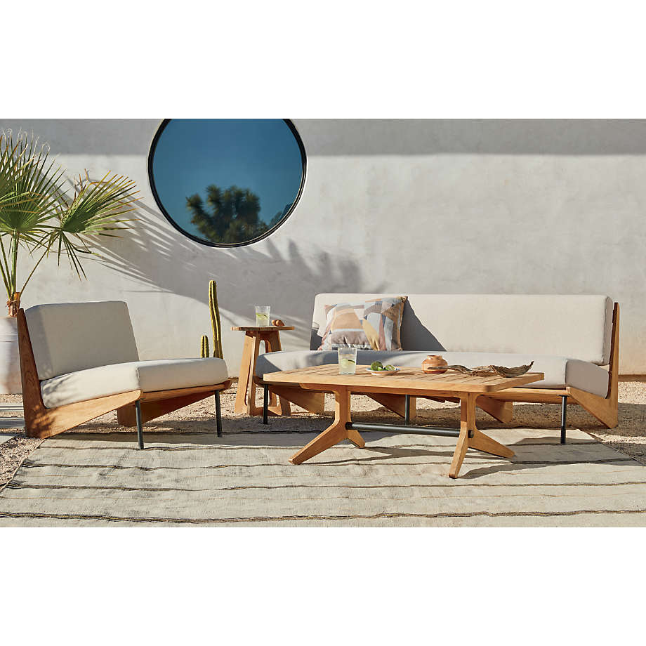 Kinney Teak Wood Outdoor Patio Lounge Chair with Cushion Reviews