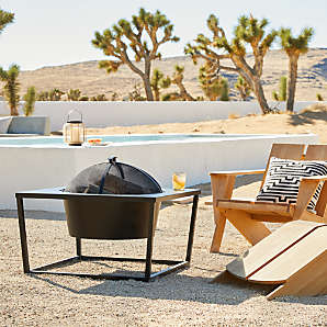 Crate and shop barrel fire table