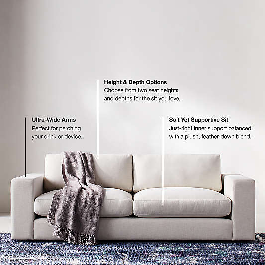 Oceanside Leather 3-Piece L-Shaped Sectional Sofa