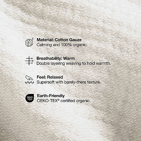 Supersoft Terracotta Leaf Print 100% Organic Cotton Gauze Kids Full Sheet Set
