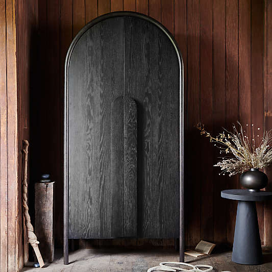 Annie 38" Charcoal Brown Storage Cabinet by Leanne Ford