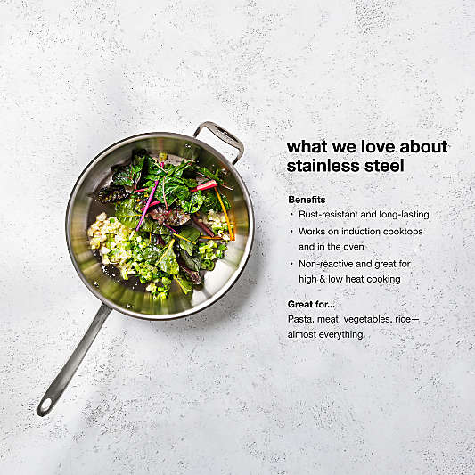 All-Clad ® D3 Stainless Fry Pans with Lid