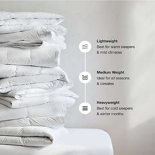 Luxe Down Organic Cotton Medium Weight Bedding Bundle Set