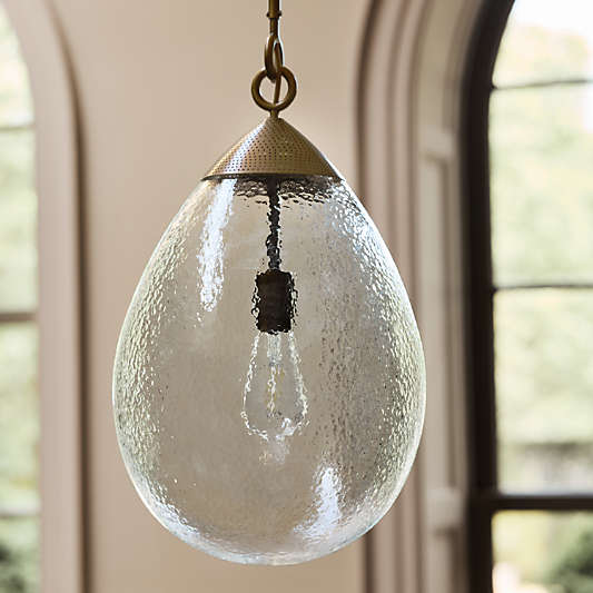 Rupert Glass Pendant by Jeremiah Brent 12.5"