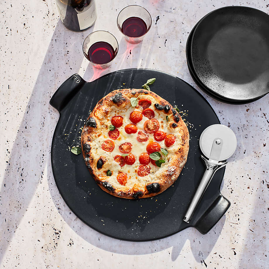 Glazed Emile Henry Pizza Stone + Reviews | Crate & Barrel