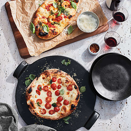 Marin Matte Black Stoneware 4-Piece Place Setting