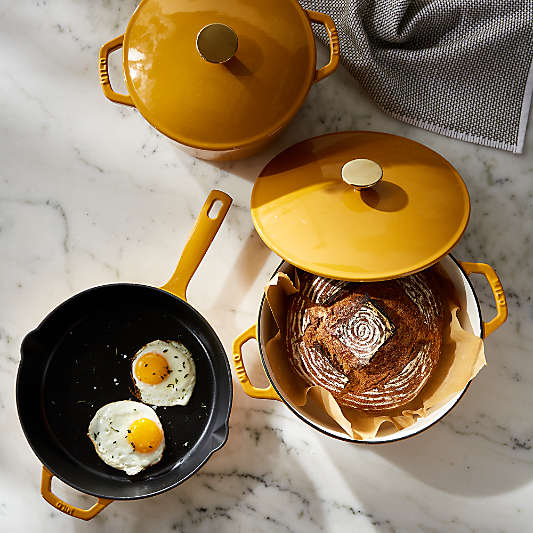 Milo by Kana Cast Iron Cookware Ultimate Skillet 10" Dijon