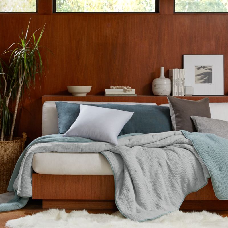 Solano Queen Wood Bed Headboard Cushion