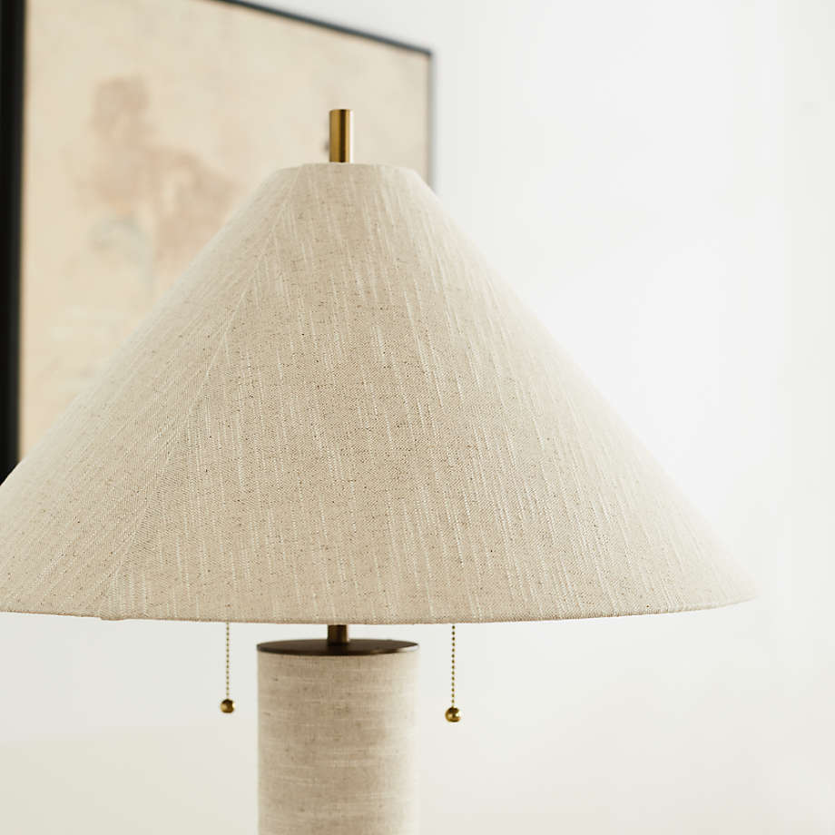 Linen shop floor lamp