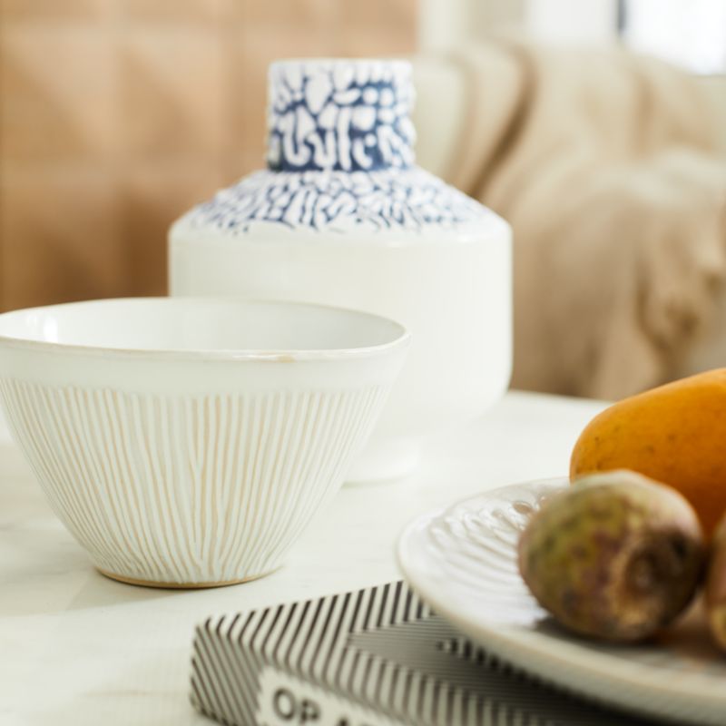 Dover Glazed Stoneware Bowl + Reviews | Crate u0026 Barrel