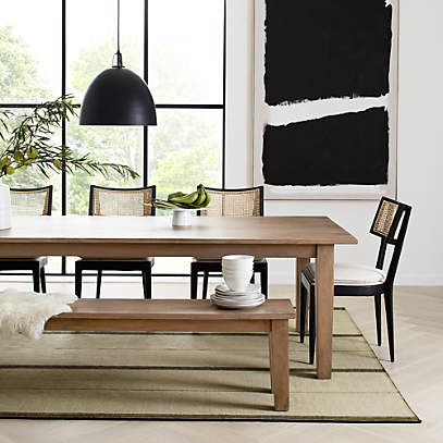 Crate and barrel basque hot sale bench