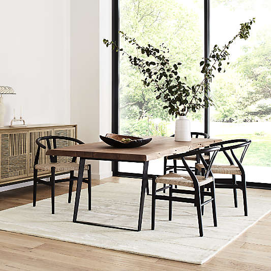 Yukon Natural Live Edge Solid Wood Dining Table (58"-102")