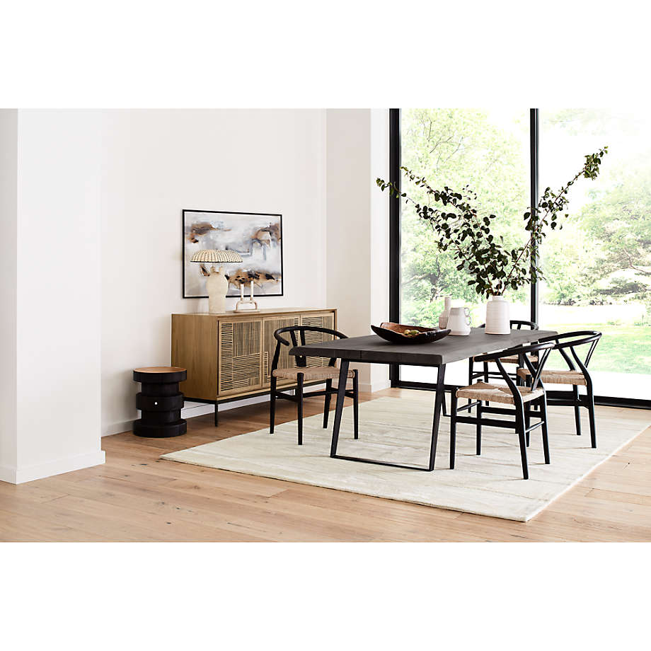 Crate and barrel black chairs 2025