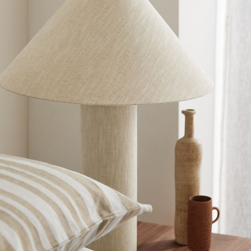 Remi Natural Linen Table Lamp 31.75" - image 2 of 15