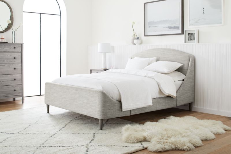 Lafayette Mist Grey Upholstered Full Bed - image 5 of 13