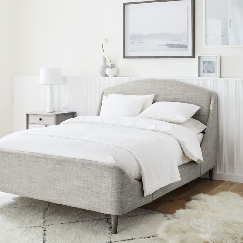 Lafayette Mist Grey Upholstered Full Bed - image 4 of 13