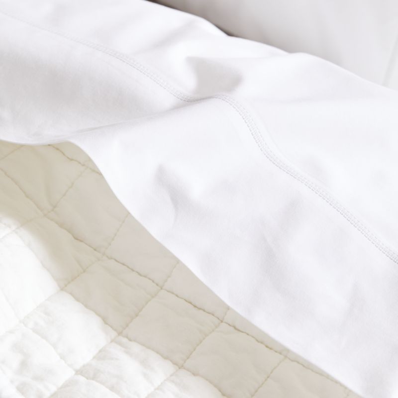 Warm White Belgian Flax Linen Quilt Full/Queen