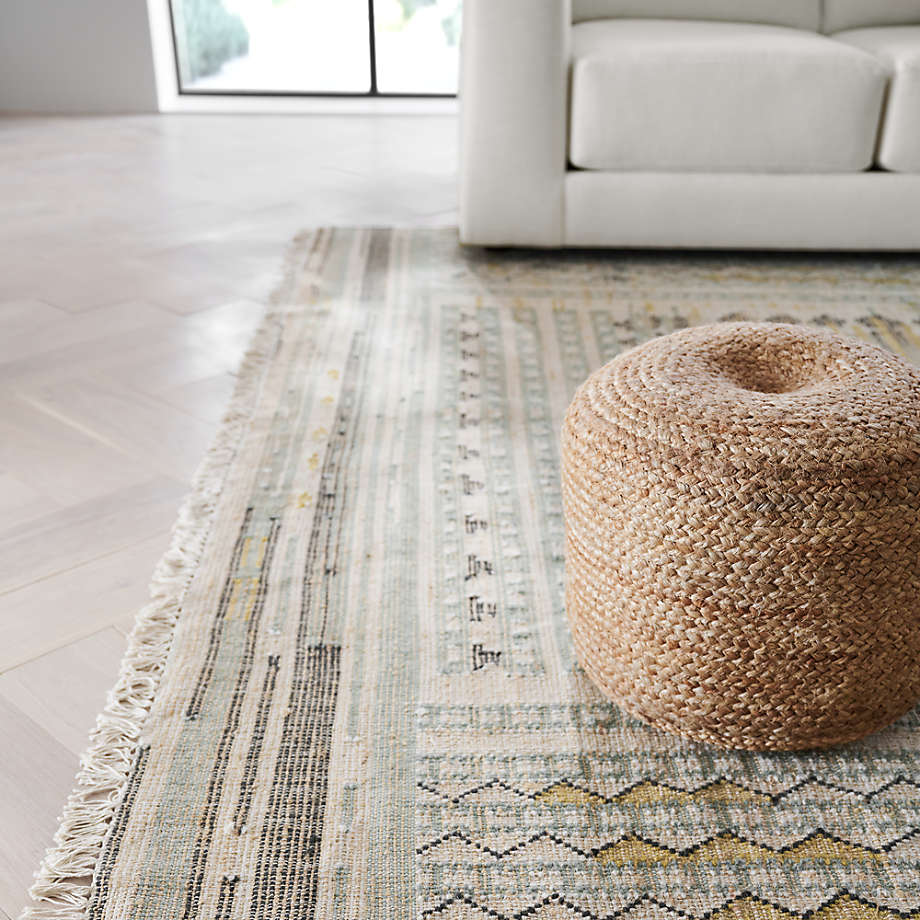 Crate and new arrivals barrel jute pouf