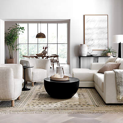 Fernando Metal Drum 32.5" Round Coffee Table