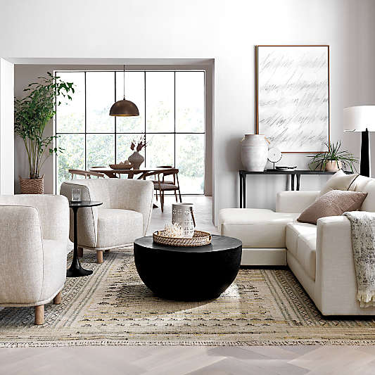 Fernando Metal Drum 32.5" Round Coffee Table