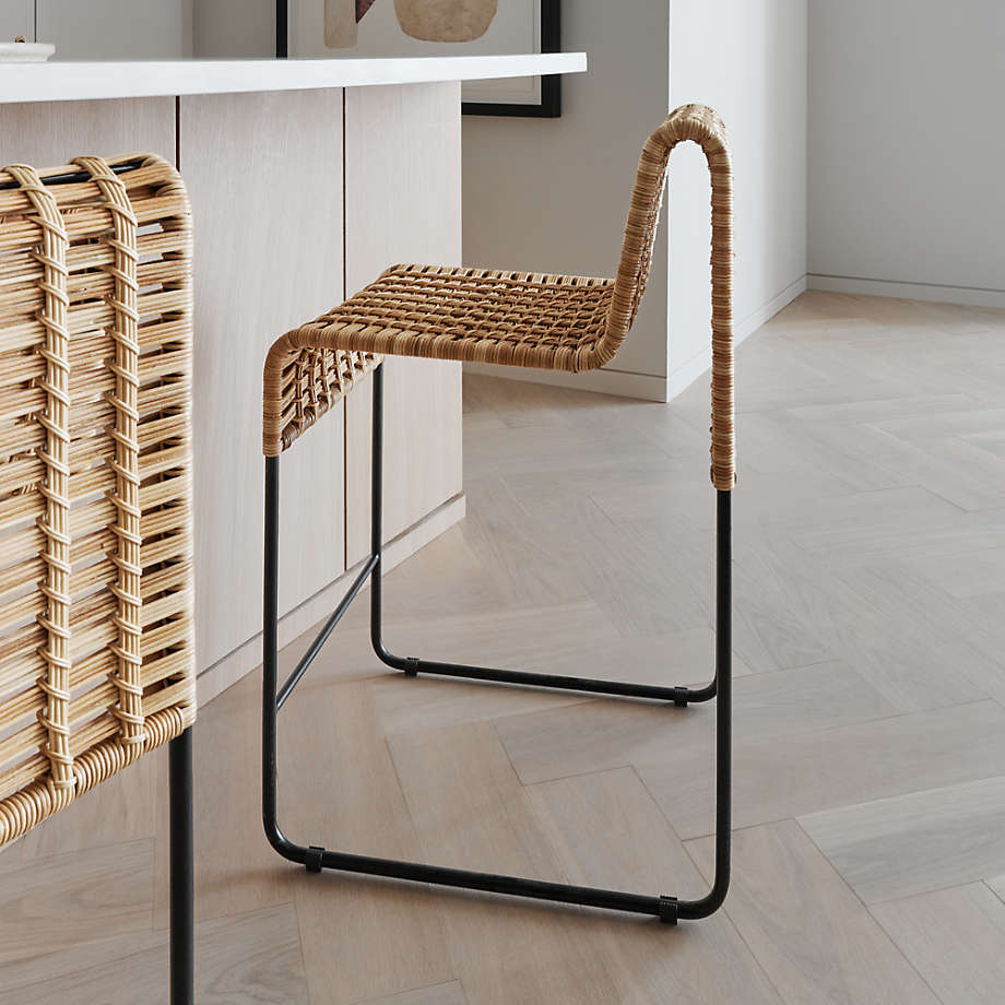 Chaparral Natural Rattan Counter Stool Reviews Crate Barrel