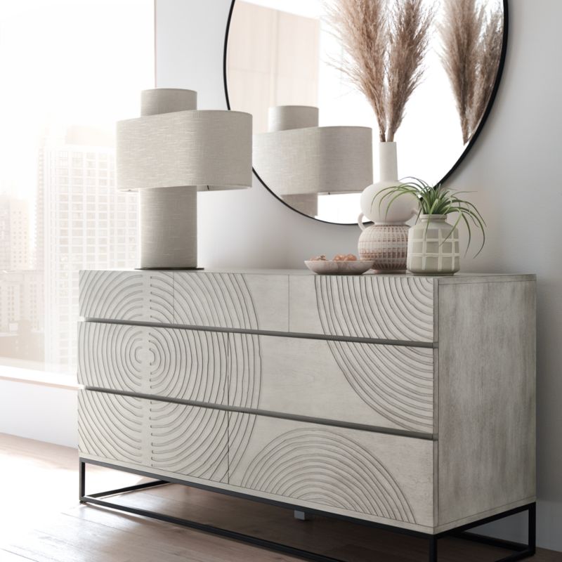 Circulus Dove White Wood 7-Drawer Dresser - image 5 of 14