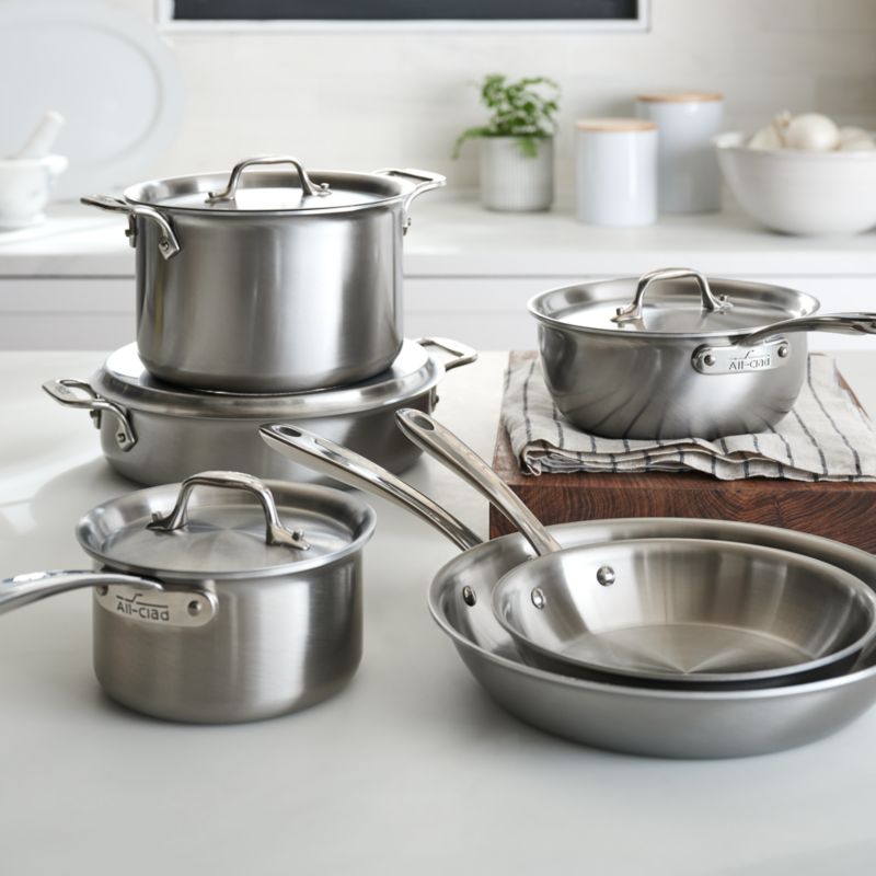 All-Clad d3 Curated 10-Piece Set + Reviews | Crate & Barrel