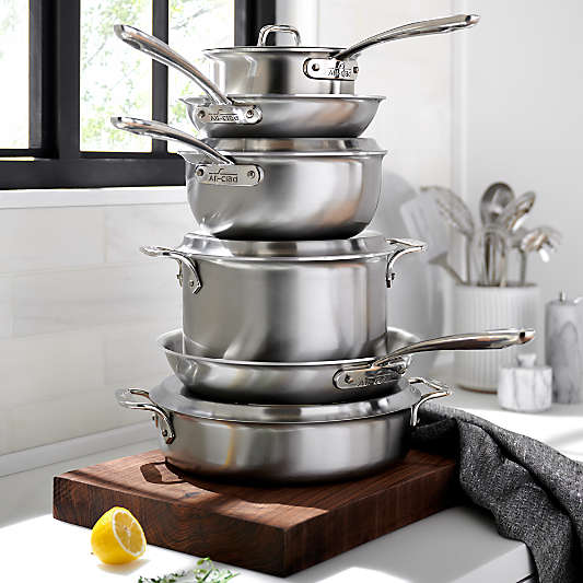 All-Clad ® D3 Curated Stainless Steel 10-Piece Cookware Set