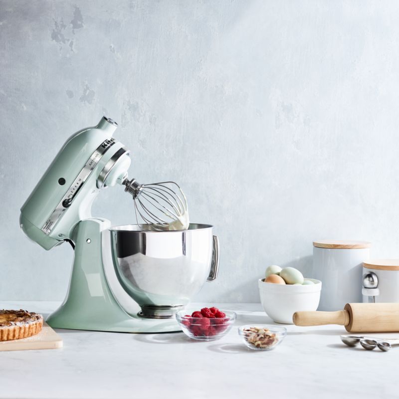 This pistachio KitchenAid stand mixer is the star of the show when it comes  to producing a show…