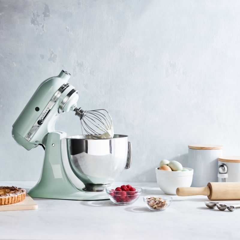 KSM195PSPT in Pistachio by KitchenAid in Saint Paul, MN - Artisan® Series 5  Quart Tilt-Head Stand Mixer with Premium Accessory Pack