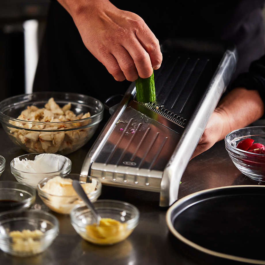 OXO Good Grips Chef's Mandoline Slicer 2.0, Black & Steel