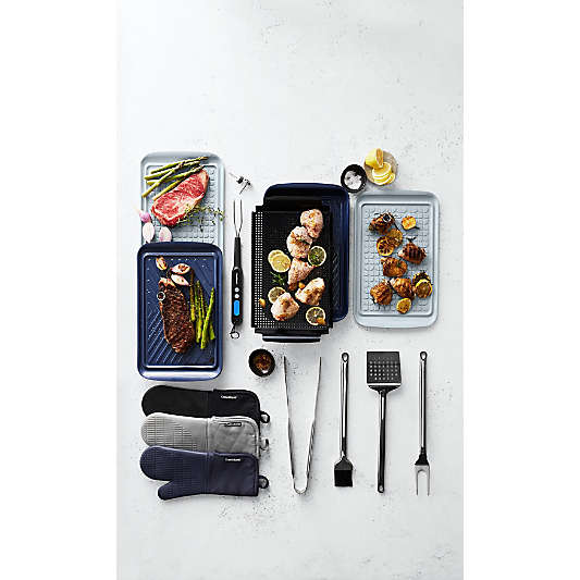 Crate & Barrel 3-Piece Marinating Tray Set