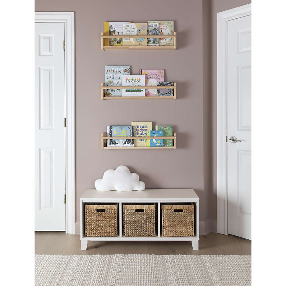 White bookcase for top nursery