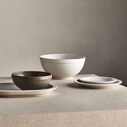 Villa White 10" Stoneware Serving Bowl